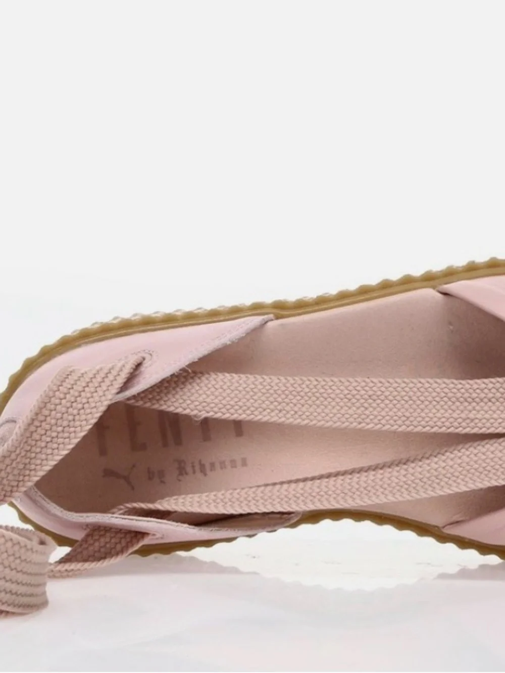 Women’s Fenty Puma x Rihanna Creeper Pink Ballet Lace-Up Platform Sandals